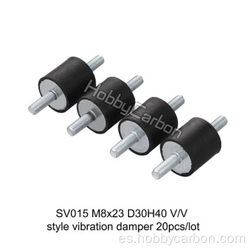 Amortiguador de vibraciones SV015 M8x23 D30H40 V / V